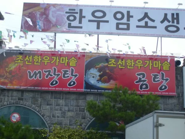 한우 및 돼지갈비 전문 음식점 파나플렉스 간판